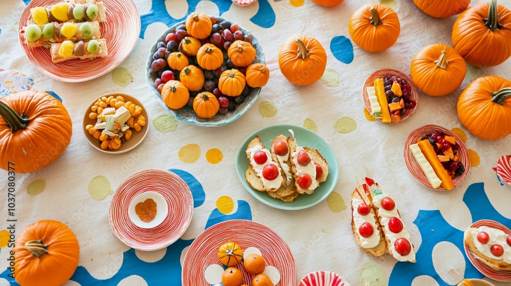 Cheerful Kids' Thanksgiving Table Cheerful Kids' Thanksgiving Table