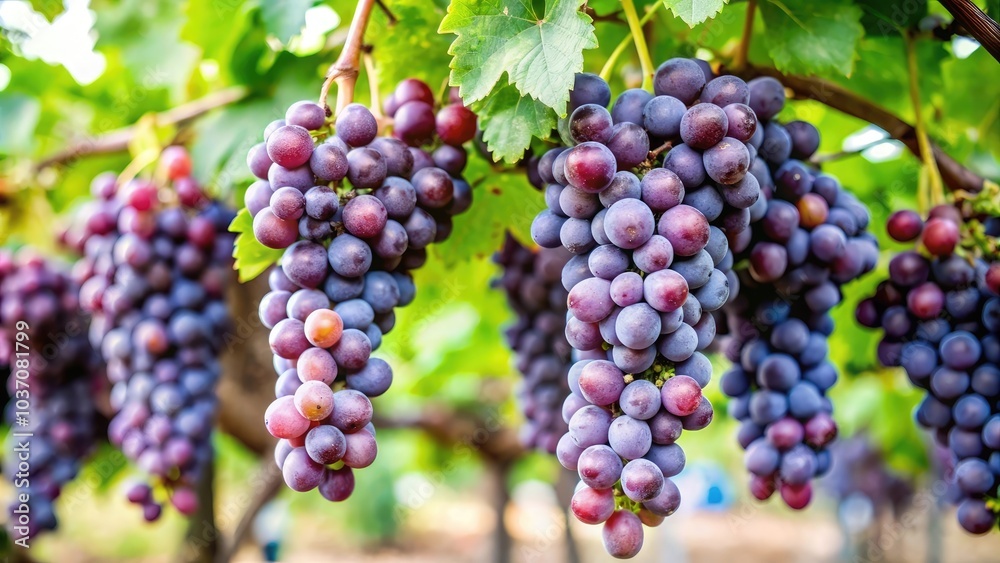 Ripe Grapes on Vine. Ripe Grapes on Vine.