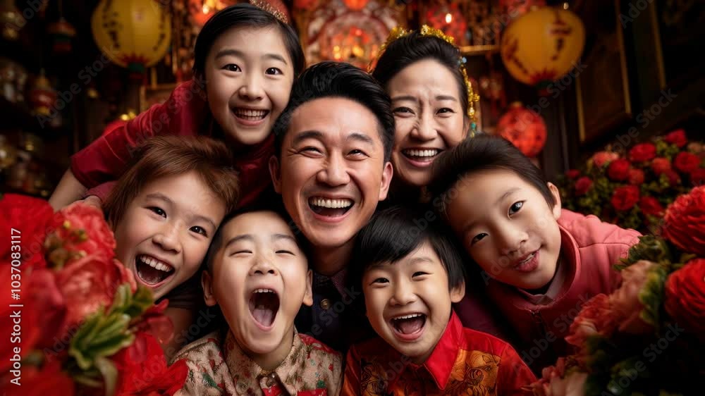 group of people celebrating Chinese new year group of people celebrating Chinese new year