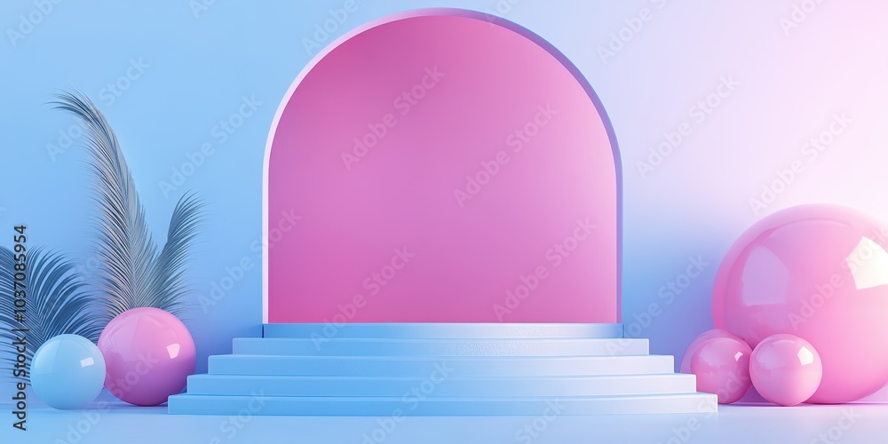 Colorful geometric shapes, pastel gradient background, modern design concept. Colorful geometric shapes, pastel gradient background, modern design concept.