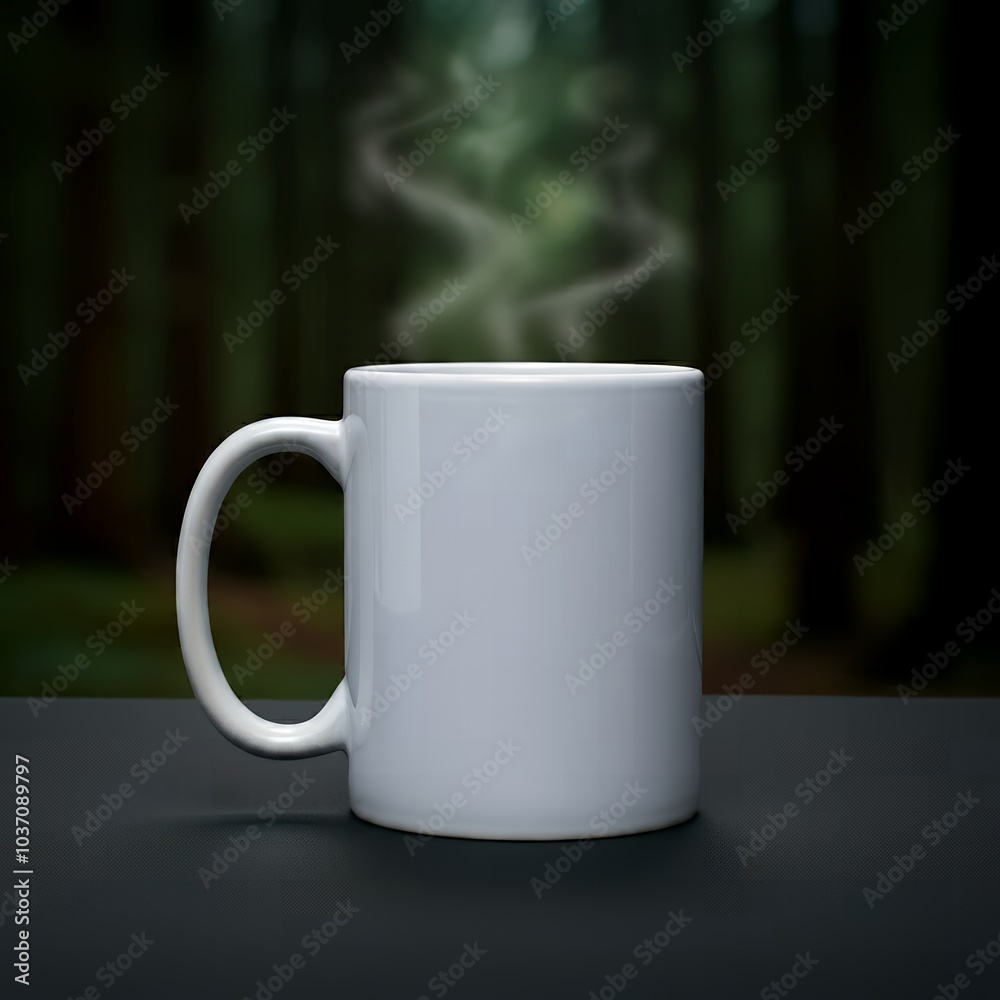 Obraz premium Blank coffee mug mockup to add custom design