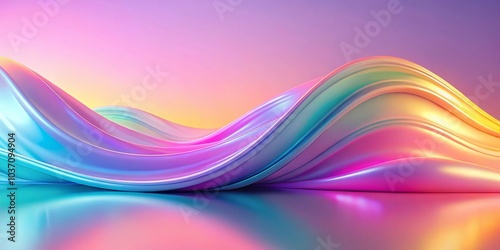 Abstract Fluid Wavy Pastel Gradient Background for Modern Surreal Aesthetics Wallpaper