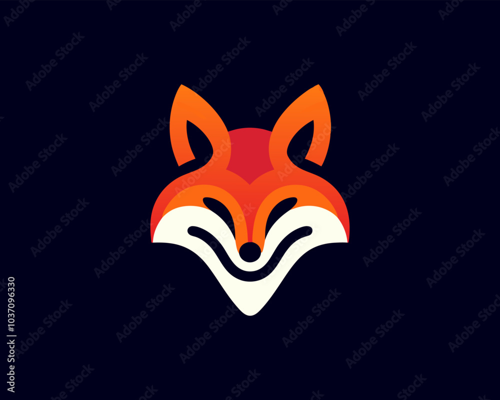 Obraz premium red fox illustration