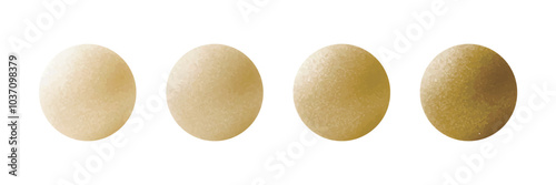 Elegant gold gradient spheres with glitter, showcasing a refined, luxurious shimmer.
