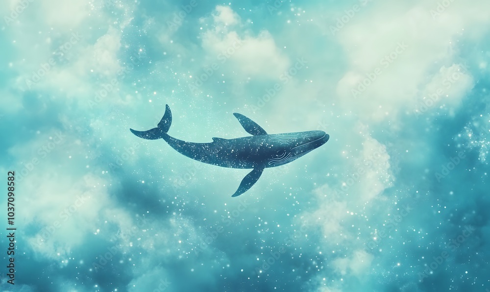 Obraz premium _big_whale,generation AI