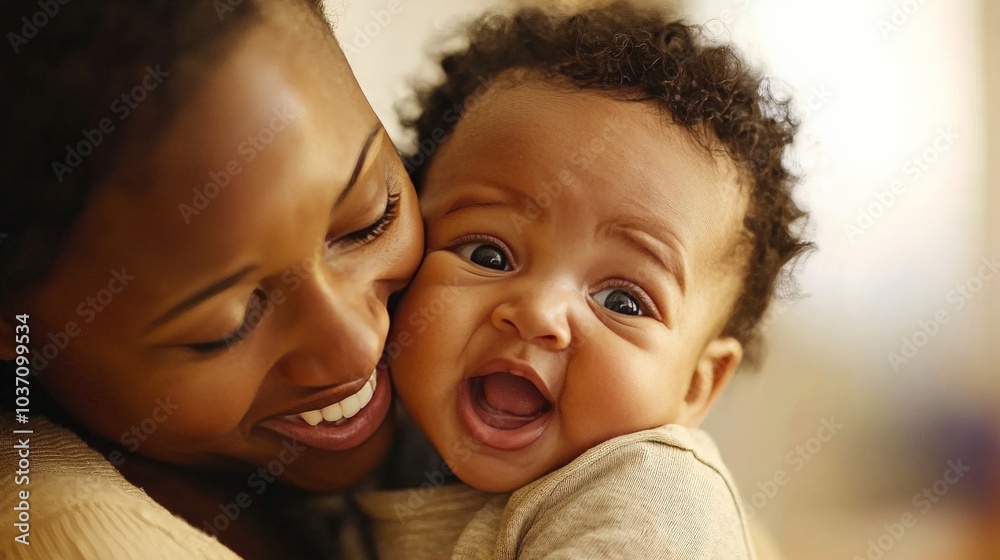 A caregiver soothing a crying infant, illustrating the development of trust and emotional comfort A caregiver soothing a crying infant, illustrating the development of trust and emotional comfort