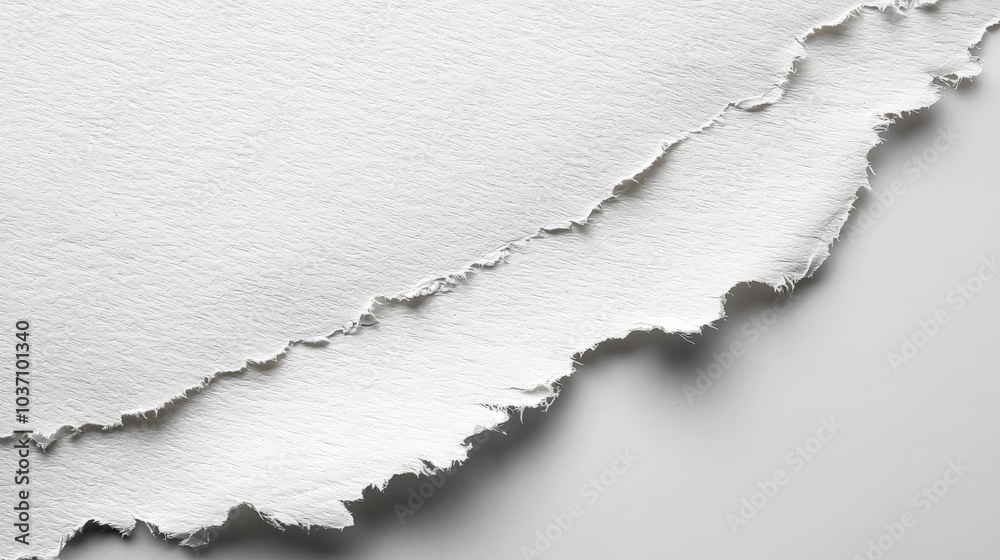 A close-up of a textured white paper edge, showcasing a soft, torn surface against a smooth background. A close-up of a textured white paper edge, showcasing a soft, torn surface against a smooth background.
