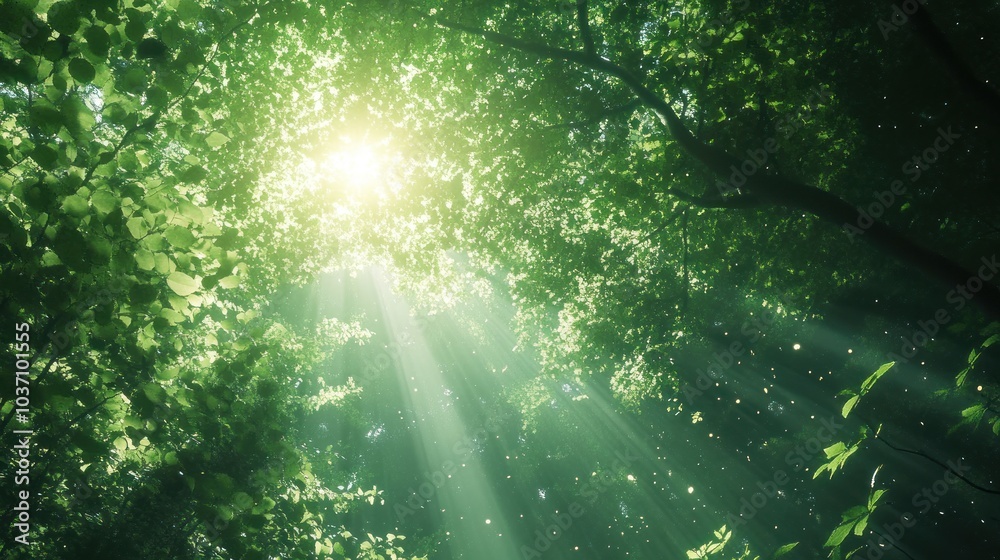 Sunlight Through Forest Canopy Sunlight Through Forest Canopy