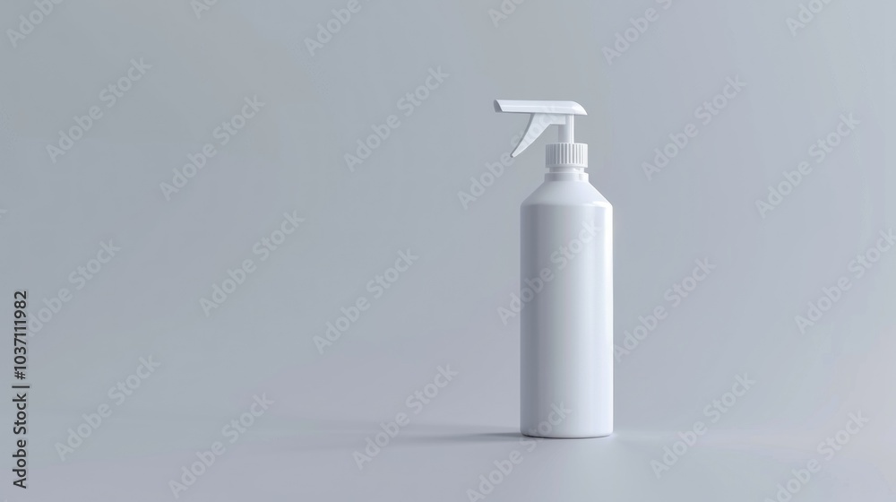 White Spray Bottle Mockup White Spray Bottle Mockup