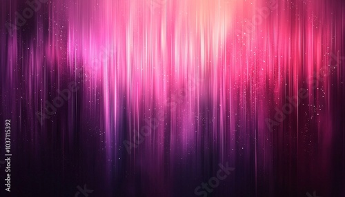 Symmetrical Black Lines on Gradient Purple-Pink Background - Modern Abstract Illustration