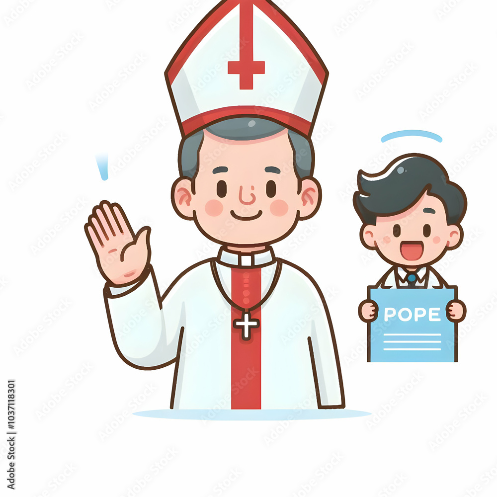 Catholic church characters religion cartoon Catholic church characters religion cartoon