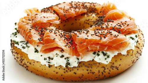 bagel with salmon