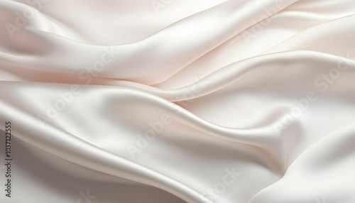 Creamy Draped Satin Fabric