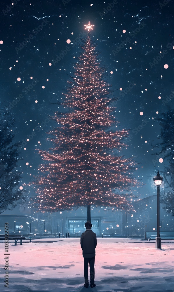 Obraz premium Christmas_tree,generation AI