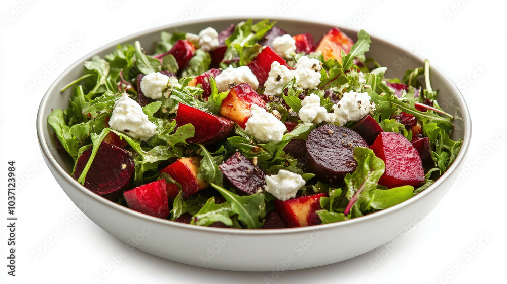Bowl of beet Salad With Goat Cheese Bowl of beet Salad With Goat Cheese