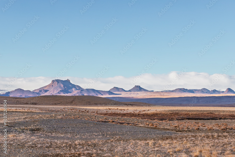 Highlands of Iceland landscape in autumn Highlands of Iceland landscape in autumn