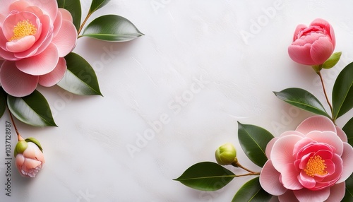 camellia flower background