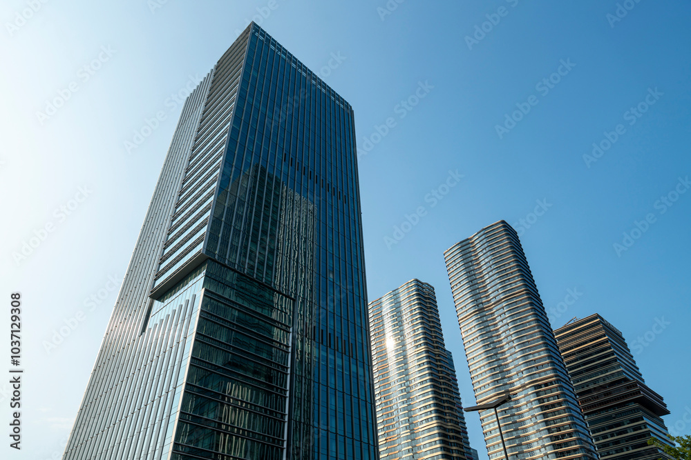 Modern office building in the financial center