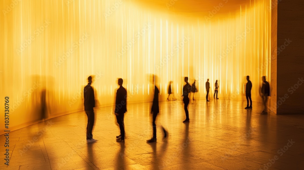 Fototapeta premium Silhouettes in golden light