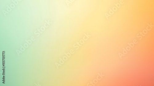 Soft Green and Orange Gradient Background