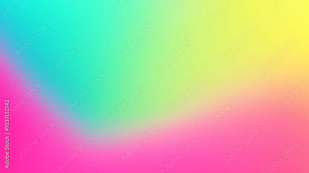 Obraz premium Minimal Abstract Gradient in Vibrant Pink, Green, and Yellow Tones