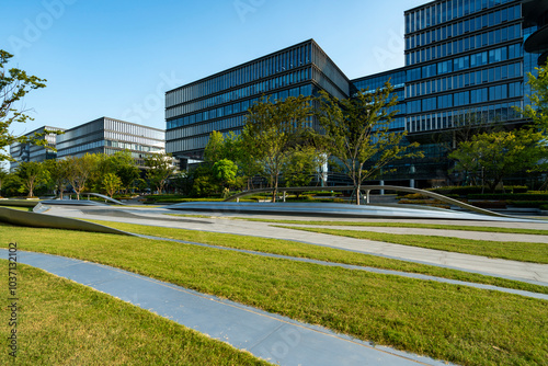 Technology Park Square and Office Building, Hangzhou, China photo