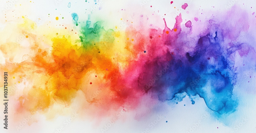 Vibrant Watercolor Explosion. AI generated illustration. Vibrant Watercolor Explosion. AI generated illustration.