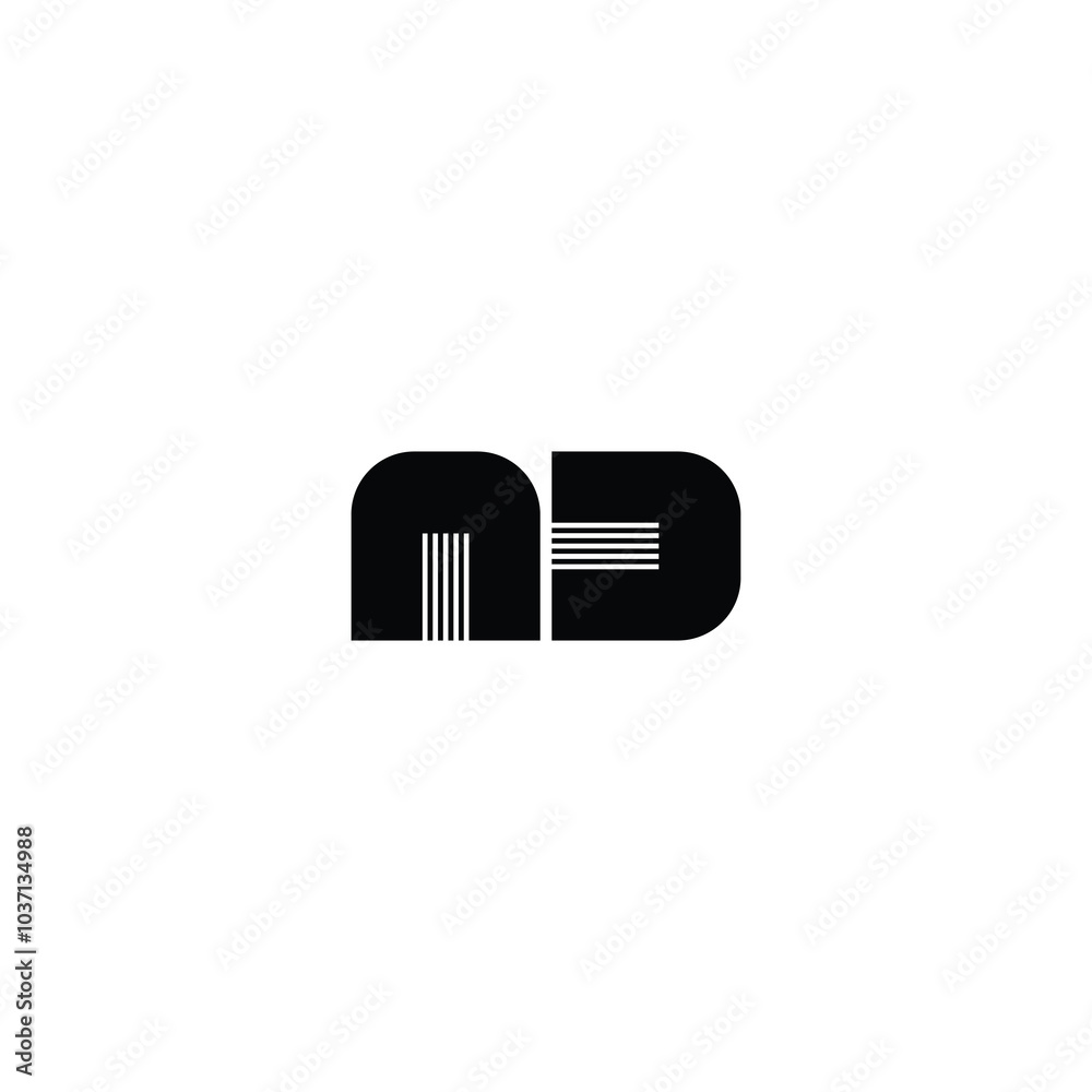AD monogram logo design letter text name symbol monochrome logotype alphabet character simple logo