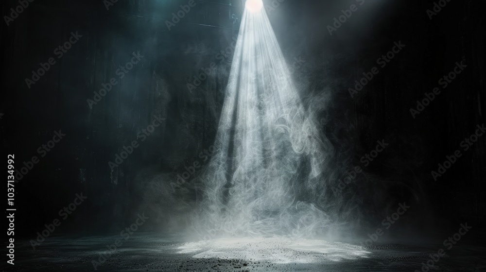 Spotlight in a smoky room Spotlight in a smoky room