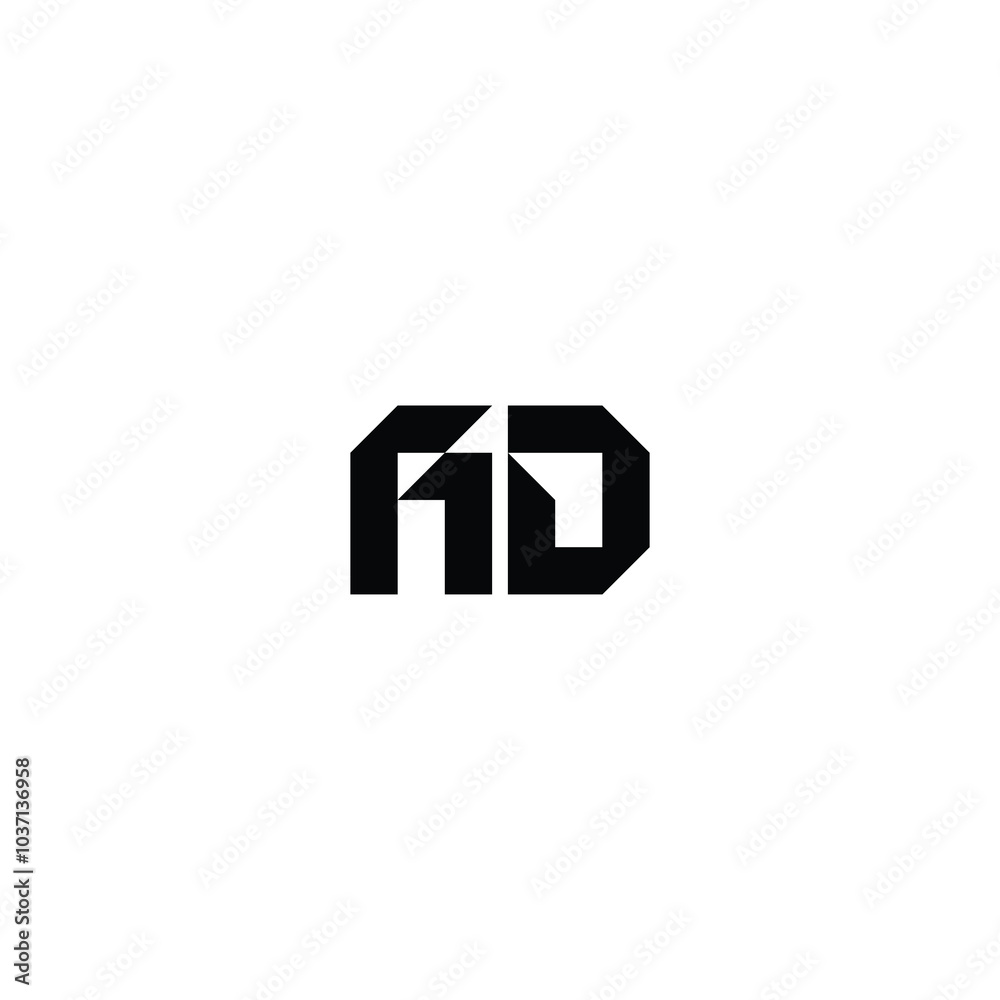 AD monogram logo design letter text name symbol monochrome logotype alphabet character simple logo AD monogram logo design letter text name symbol monochrome logotype alphabet character simple logo
