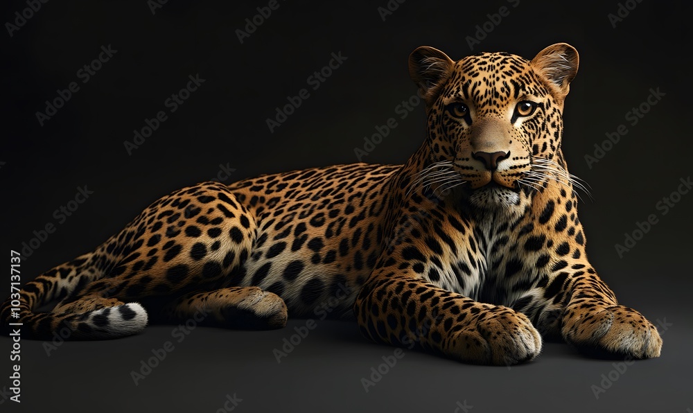 Fototapeta premium generation AI,Leopard