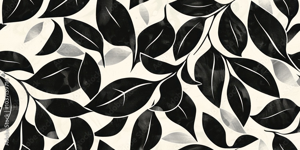 black and white geometric leaves pattern seamless abstract ivy picture jpg black and white geometric leaves pattern seamless abstract ivy picture jpg