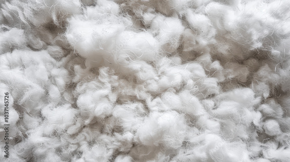 Soft white cotton fibers Soft white cotton fibers
