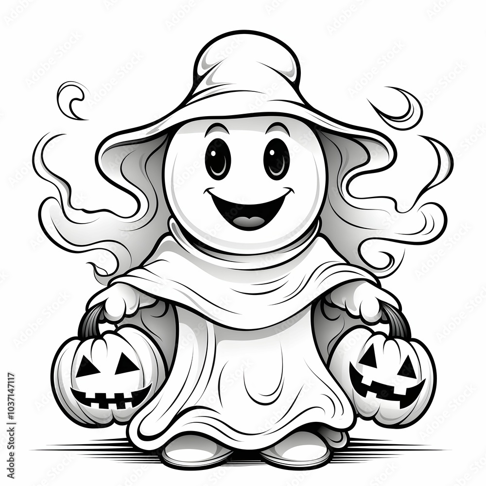 Happy Halloween Ghost Cartoon Happy Halloween Ghost Cartoon