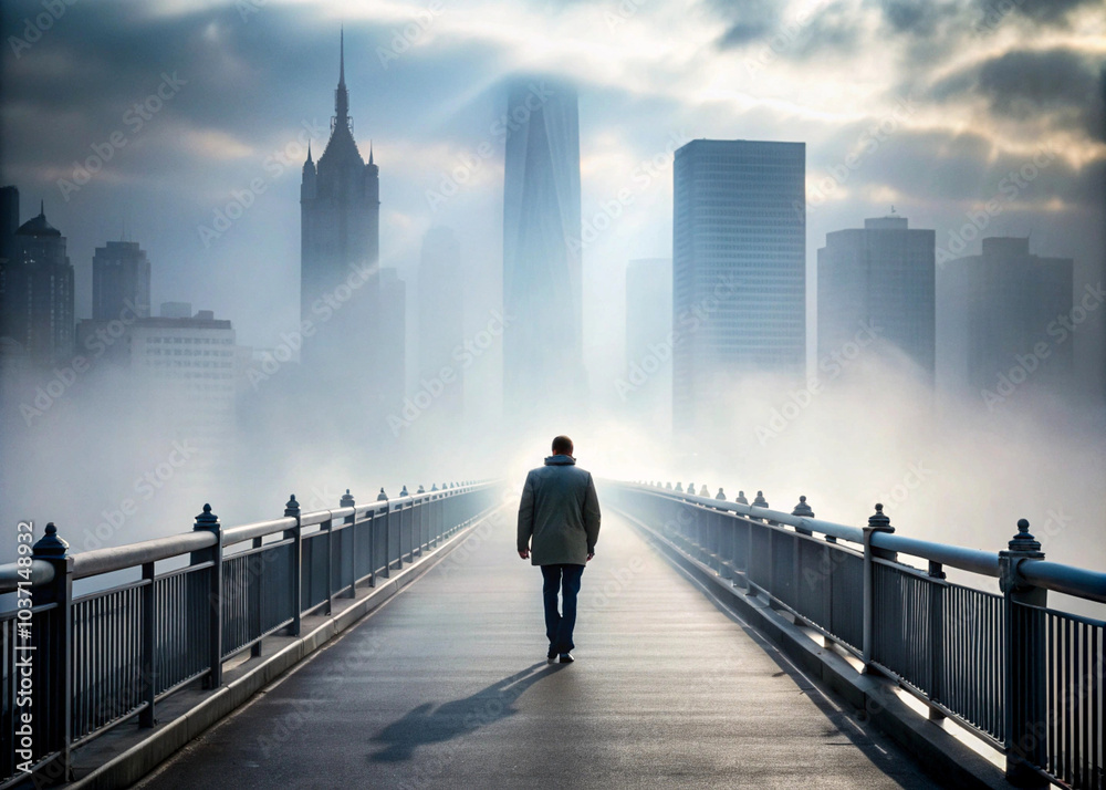 Fog in cities background Fog in cities background