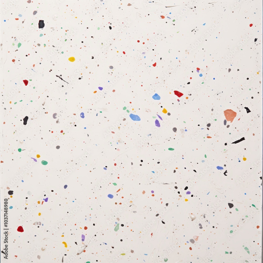 Colorful splatters on white Colorful splatters on white