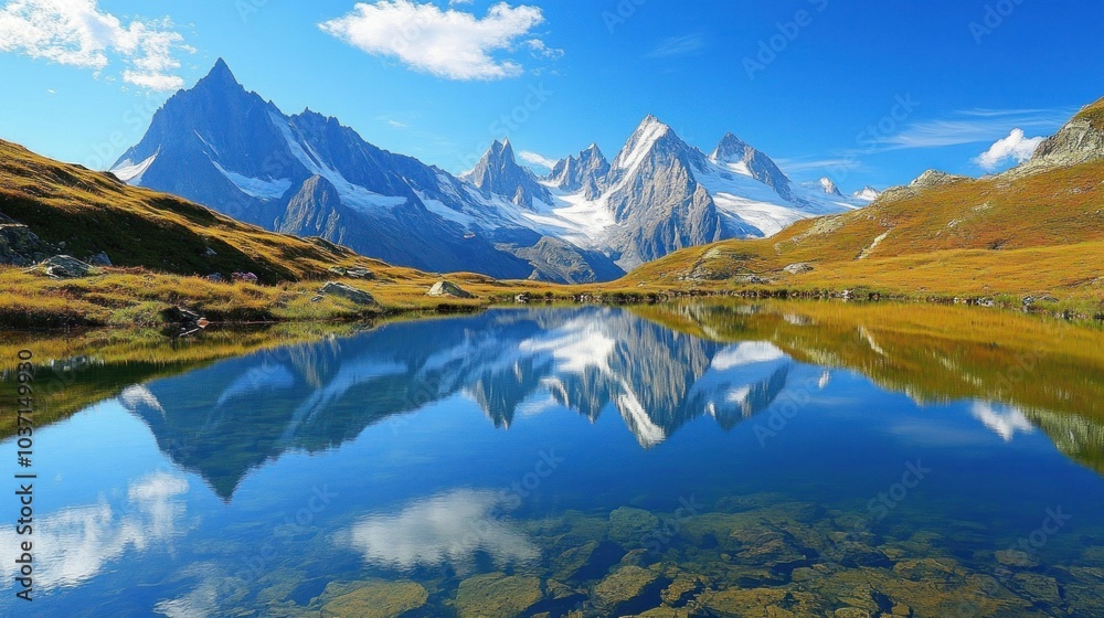 Obraz premium Mountain Lake Reflection