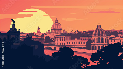 Rome Where Ancient Meets Modern.eps