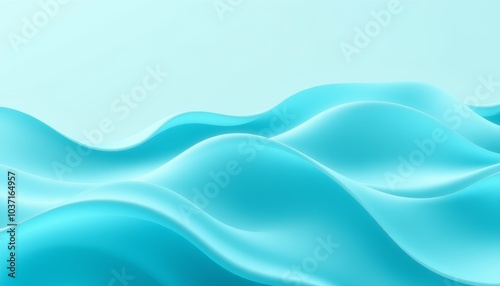 Abstract Flowing Blue Background