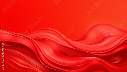 Red satin background with flowing silk texture