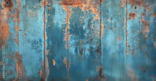 Weathered Metal Texture. AI generated illustration.