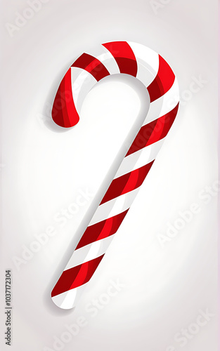 red white striped candy cane illustrated png format cutout scene photo