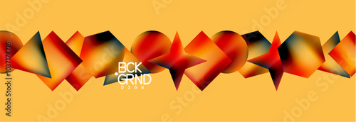 Fluid color geometric shapes abstract background. Vector Illustration For Wallpaper, Banner, Background, Card, Book Illustration, landing page