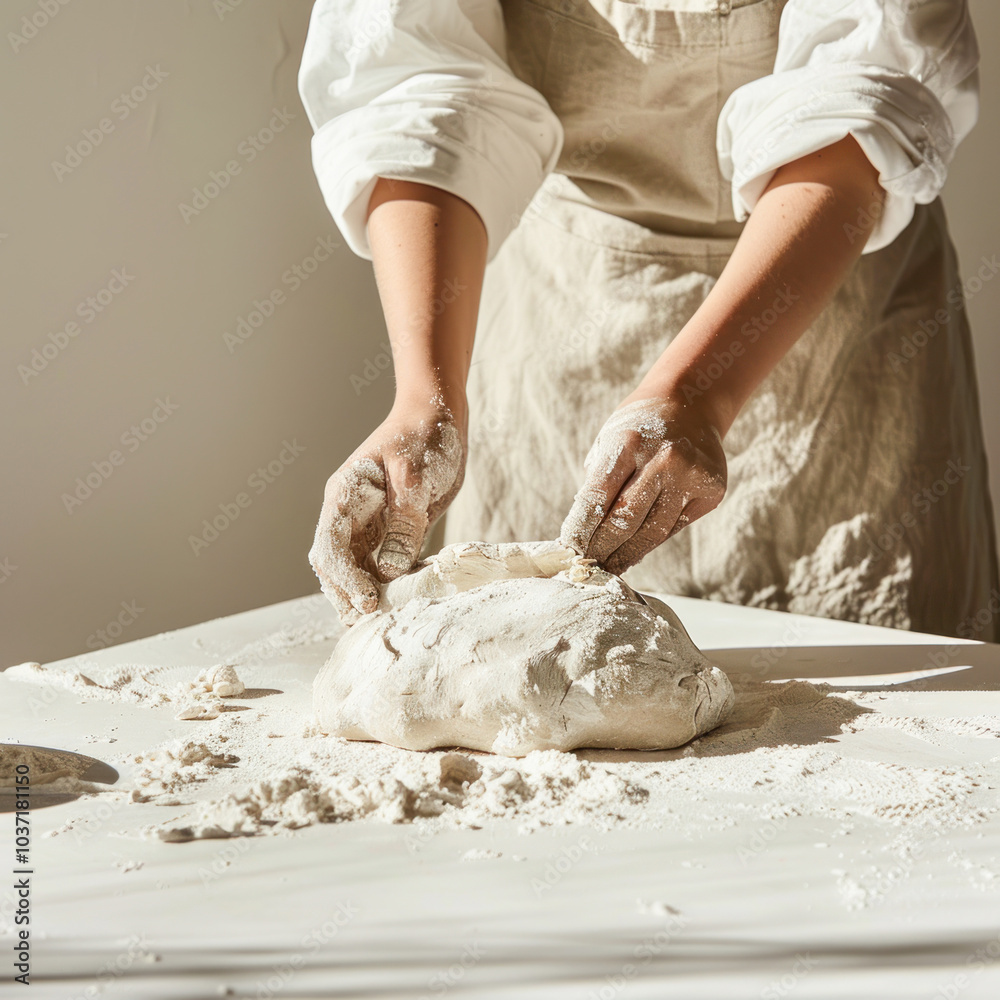a person preparing dough a person preparing dough