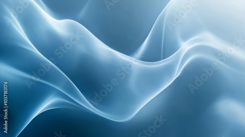 Wallpaper Mural Abstract blue background, translucent, waves, water, fog, smoke, wallpaper, 3D Torontodigital.ca