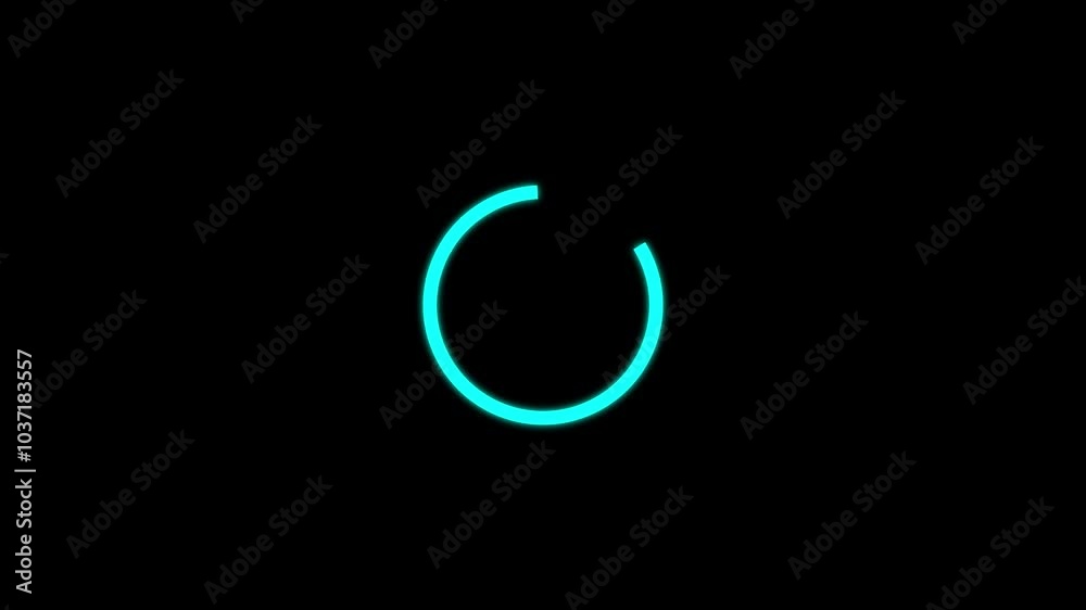 Animation of a loading spinning load wheel. Waiting for download.. Dark background 4k. Animation of a loading spinning load wheel. Waiting for download.. Dark background 4k.