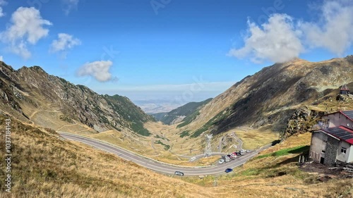 view from the top of the Carpathian Mountains