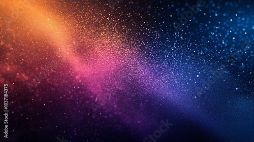 Abstract black background with pink wave with gradient and particles. 3д. Background. wallpaper, pattern.