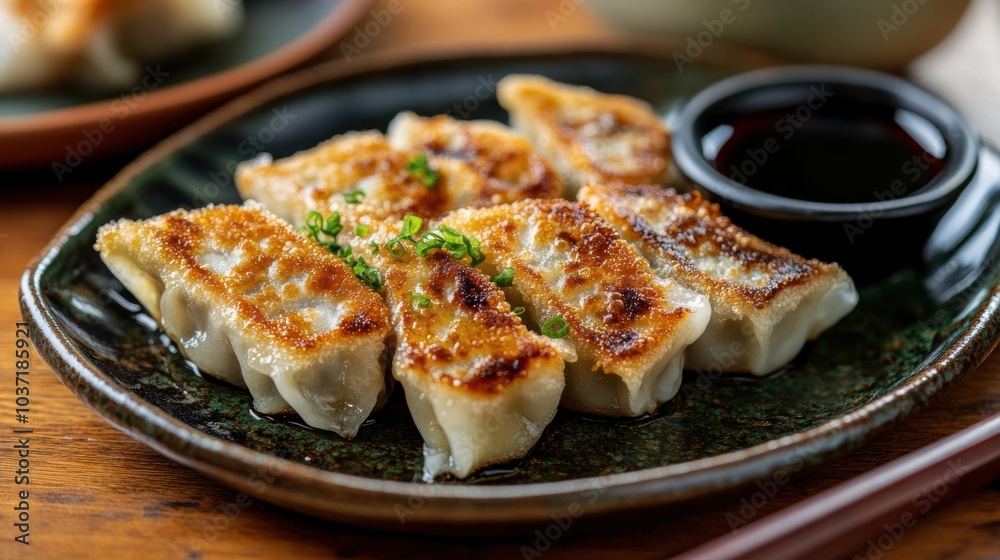 Crispy Gyoza Dumplings. Crispy Gyoza Dumplings.