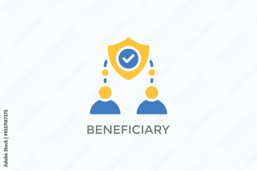 Beneficiary Vector Icon Or Logo Illustration Beneficiary Vector Icon Or Logo Illustration